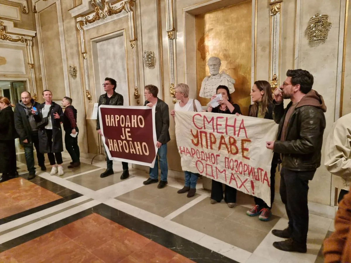 Glumci Narodnog održali još jedan štrajk upozorenja