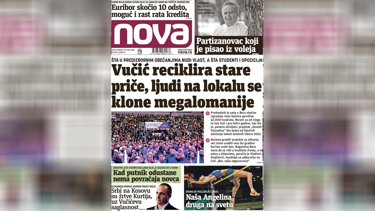 Nova“ piše: Vučić reciklira stare priče, ljudi na lokalu se klone megalomanije