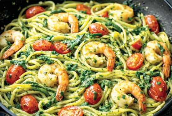 Pasta sa sremušem, paradajzom i gamborima