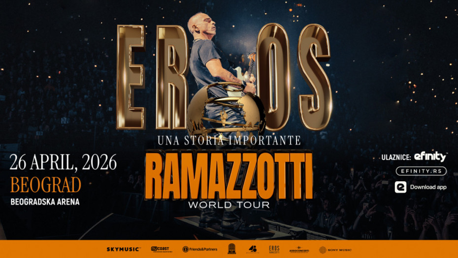 Una storia importante world tour: Eros Ramacoti za dva dana u Beogradu