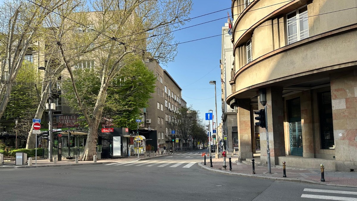 Beograd prazan na dan Vaskrsa: Ulice u centru grada puste